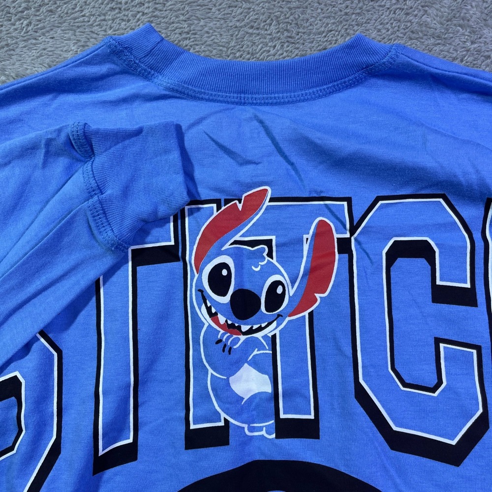 Disney Stitch 626‎ Blue Long Sleeve T Shirt Kids XXS 00 Graphic Top